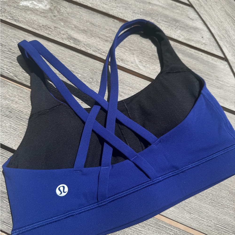 Lululemon Energy Sports Bra Size 4 Larkspur Blue